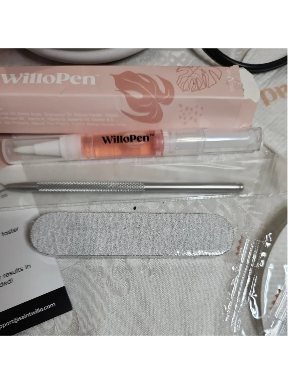 Willowash Electric Nail Soaking Bowl Acetone Proof Acrylic Nail Remover Kit NEW